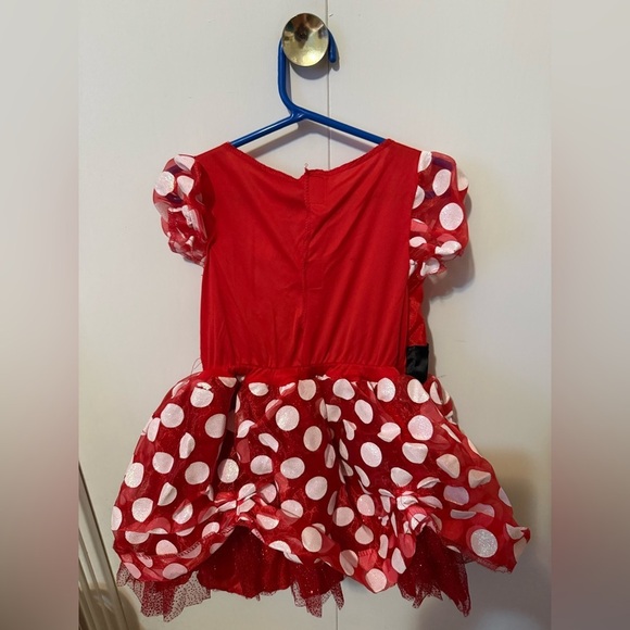 Red Polka Dot Minnie Mouse Toddler Costume (3T-4T) red, white & black - Picture 2 of 12